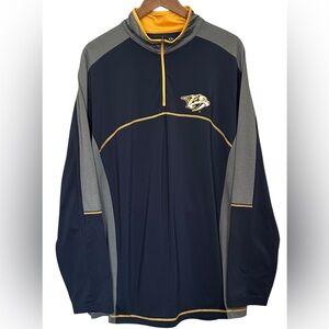 Antigua Nashville Predators 1/4 Zip SZ XXL
